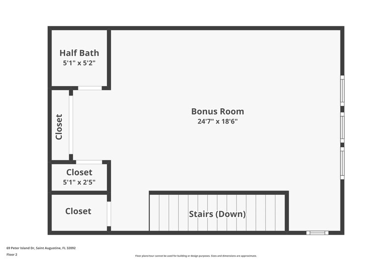 2,980/Mo, 69 Peter Island Dr Saint Augustine, FL 32092 Floorplan View 2