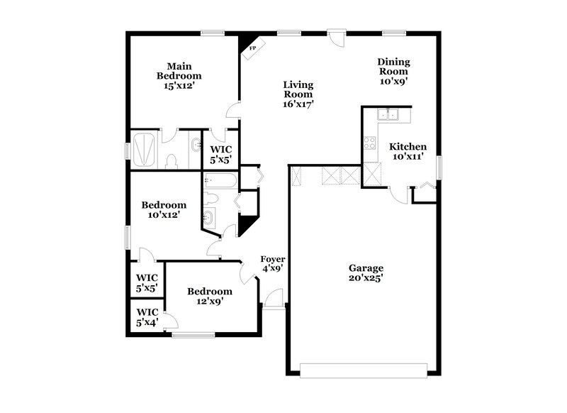1,770/Mo, 10846 Naples Ct S Jacksonville, FL 32218 Floor Plan View
