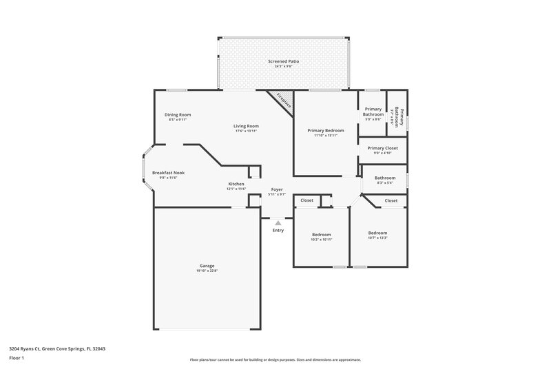 2,640/Mo, 3204 Ryans Ct Green Cove Springs, FL 32043 Floor Plan View