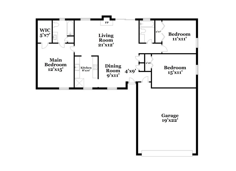 2,210/Mo, 10023 Bear Valley Rd Jacksonville, FL 32257 Floor Plan View
