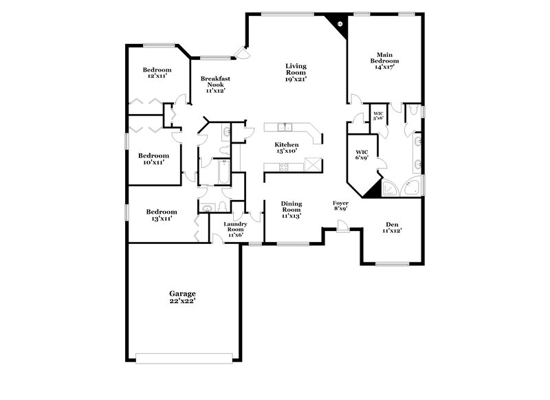 2,130/Mo, 3719 Jacob Lois Dr W Jacksonville, FL 32218 Floor Plan View