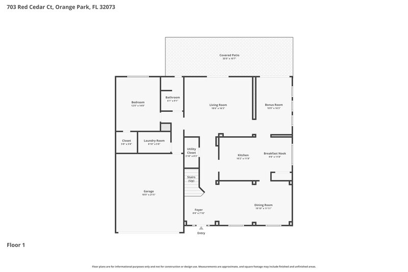 3,010/Mo, 703 Red Cedar Ct Orange Park, FL 32073 Floor Plan View