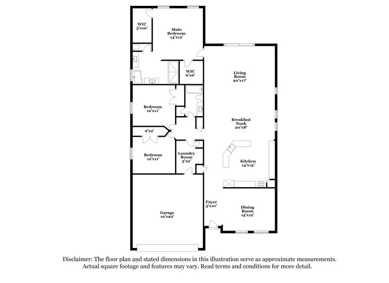 2,340/Mo, 182 Willow Lake Dr Saint Augustine, FL 32092 Floor Plan View