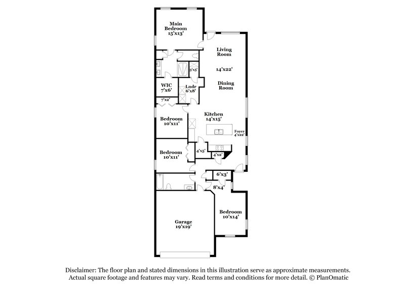 2,215/Mo, 8116 Dancing Fox St Jacksonville, FL 32222 Floorplan View