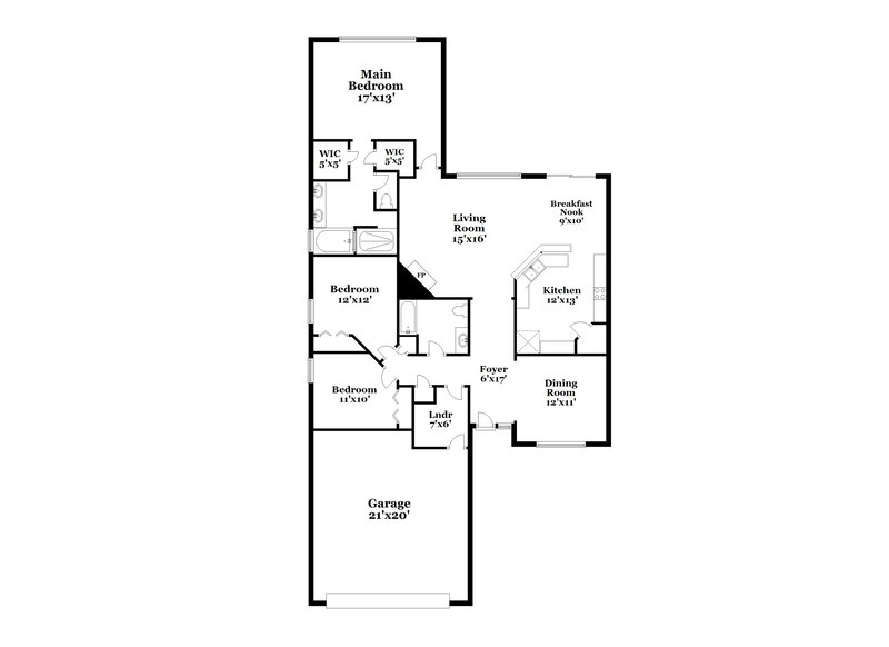 1,870/Mo, 995 Otter Creek Dr Orange Park, FL 32065 Floor Plan View