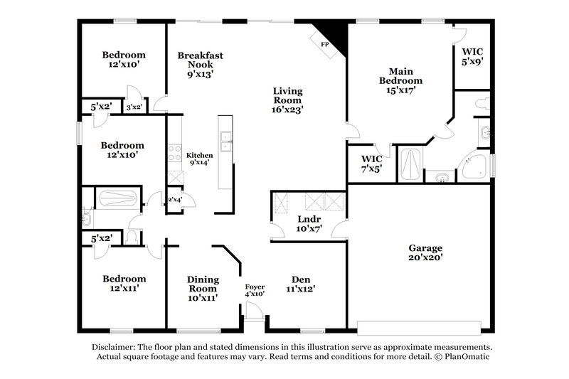 2,045/Mo, 2941 Turning Leaf Ln Jacksonville, FL 32221 Floor Plan View