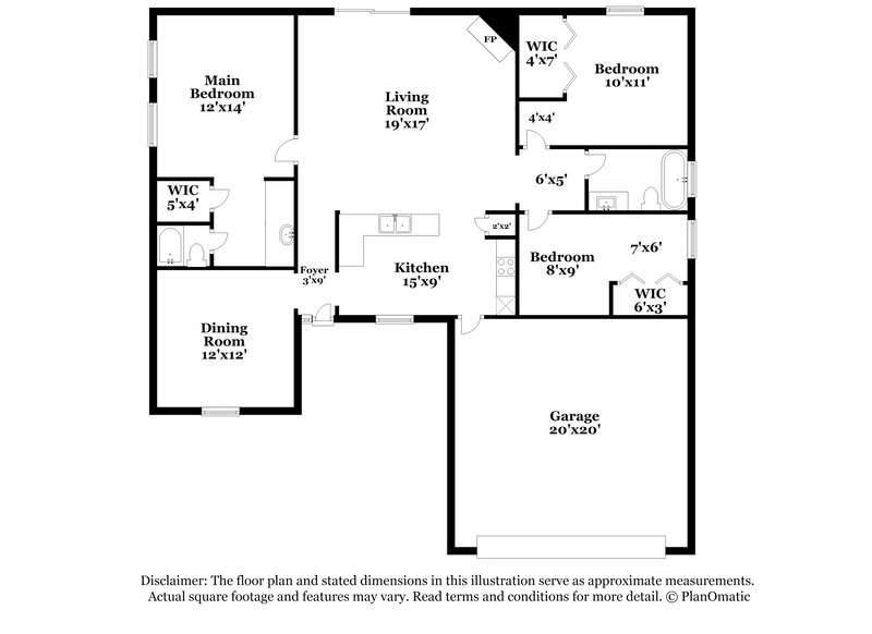 2,130/Mo, 3750 Barbizon Cir S Jacksonville, FL 32257 Floor Plan View
