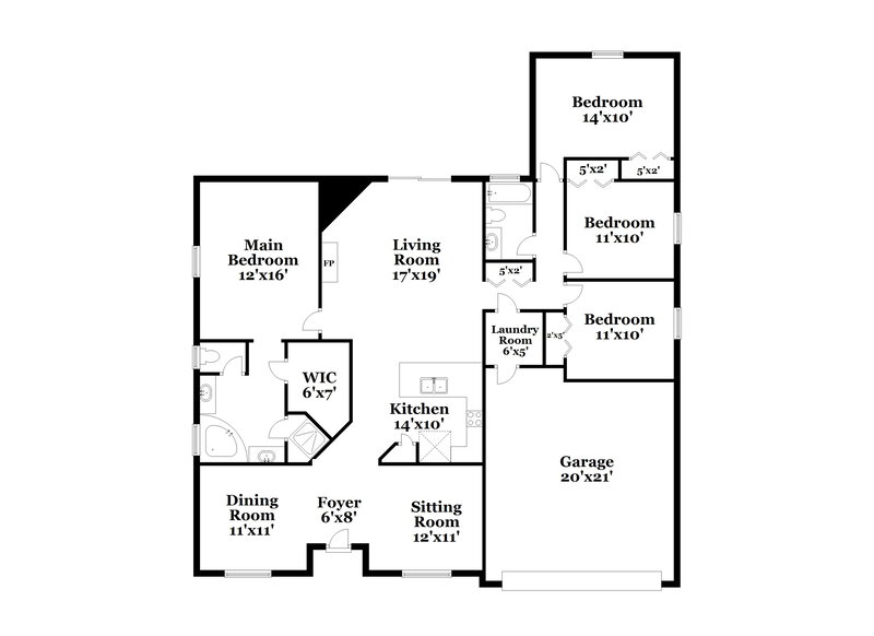 3,060/Mo, 2222 Thomas Lynch Ct Orange Park, FL 32073 Floor Plan View