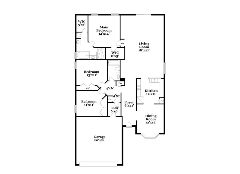 2,870/Mo, 8041 Byrd Landing Ct Jacksonville, FL 32244 Floor Plan View