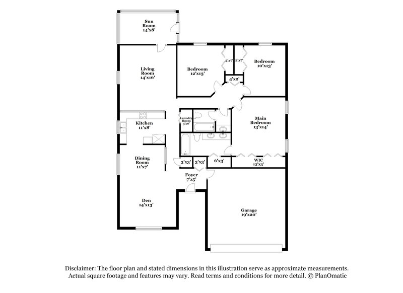 1,950/Mo, 10921 Mindanao Dr S Jacksonville, FL 32246 Floor Plan View