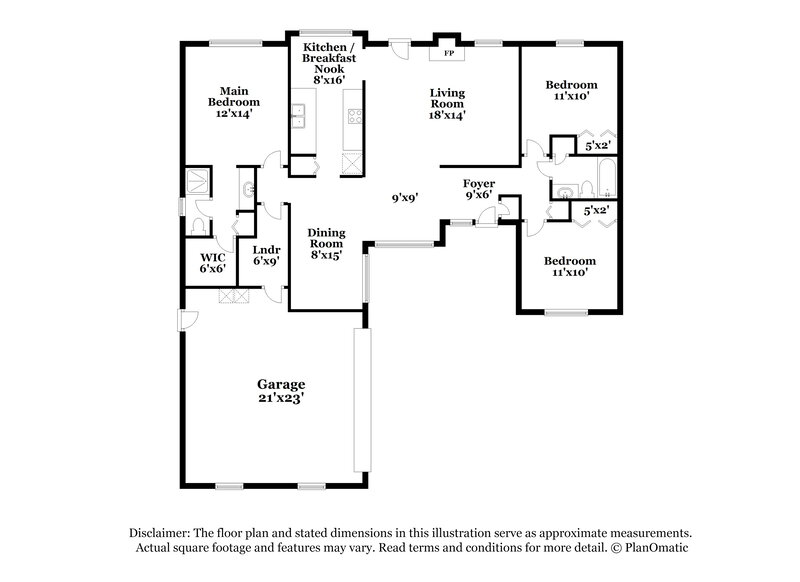 1,925/Mo, 2677 Aberdeen Ct Orange Park, FL 32065 Floorplan View