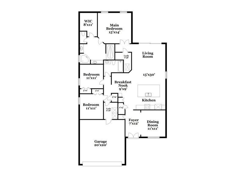 2,255/Mo, 15658 Spotted Saddle Cir Jacksonville, FL 32218 Floor Plan View