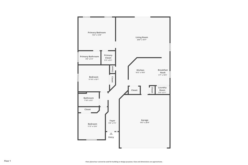 1,685/Mo, 3116 Litchfield Dr Orange Park, FL 32065 Floor Plan View