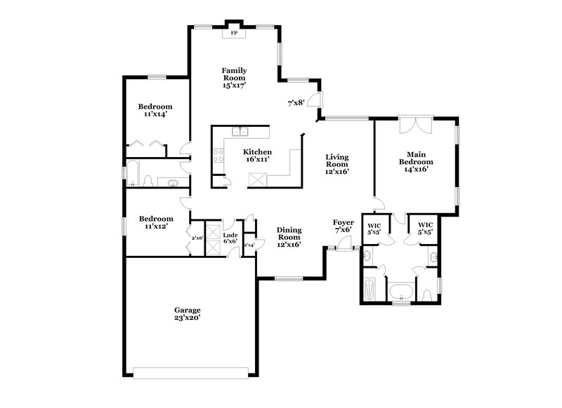 2,415/Mo, 12563 Reginald Dr Jacksonville, FL 32246 Floor Plan View