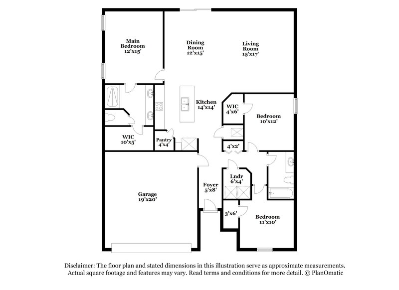 1,705/Mo, 11085 Haws Ln Jacksonville, FL 32218 Floor Plan View