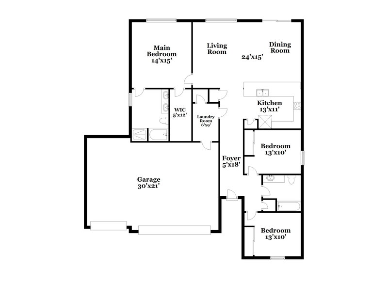 2,020/Mo, 840 Trellis Bay Dr Saint Augustine, FL 32092 Floor Plan View