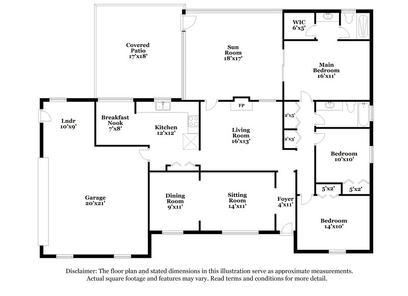 1,850/Mo, 2647 Beaumont Ct Orange Park, FL 32065 Floor Plan View