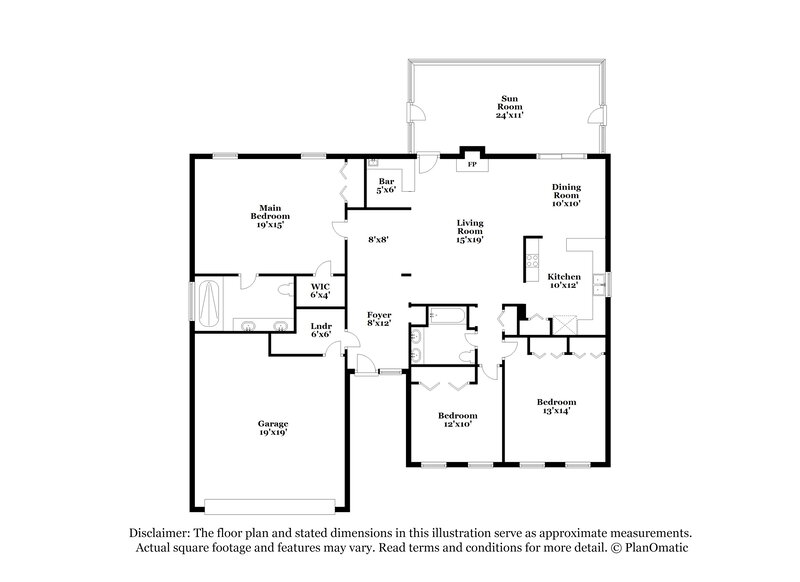 2,260/Mo, 4331 Walnut Bend Jacksonville, FL 32257 Floor Plan View