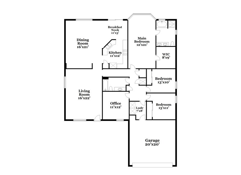 2,275/Mo, 2201 Brian Lakes Dr E Jacksonville, FL 32221 Floor Plan View
