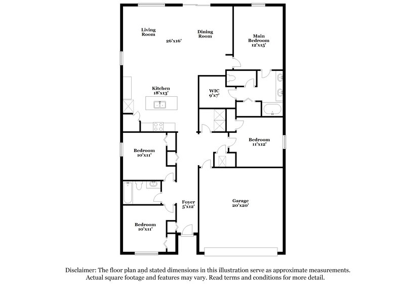1,920/Mo, 2035 Pebble Point Dr Green Cove Springs, FL 32043 Floor Plan View