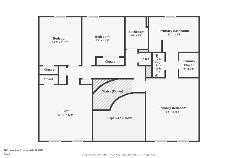 1,995/Mo, 7263 Lancashire Ct Jacksonville, FL 32219 Floor Plan View 2