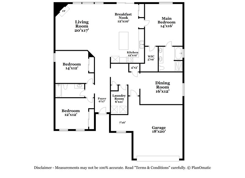 2,220/Mo, 4538 Song Sparrow Dr Middleburg, FL 32068 Floor Plan View
