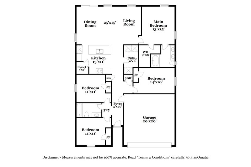 2,110/Mo, 3442 Canyon Falls Dr Green Cove Springs, FL 32043 Floor Plan View