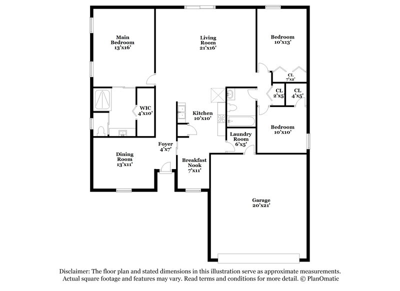 2,505/Mo, 12640 Ashmore Green Dr S Jacksonville, FL 32246 Floor Plan View