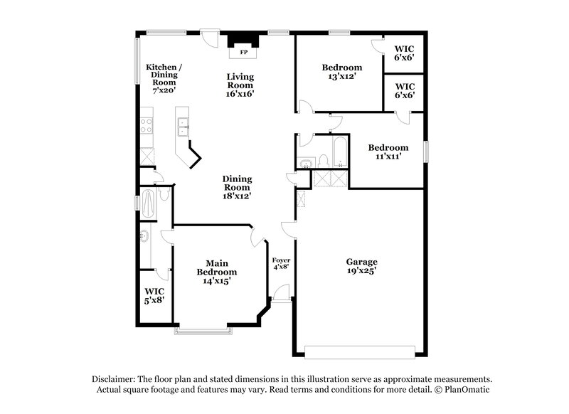 2,085/Mo, 3893 Karissa Ann Pl E Jacksonville, FL 32223 Floor Plan View