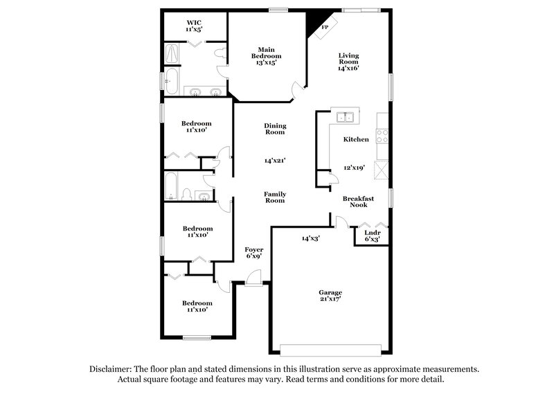 2,910/Mo, 10304 Normanwood Ct Jacksonville, FL 32221 Floor Plan View