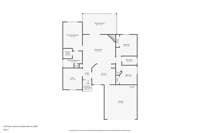 2,240/Mo, 7725 Fawn Lake Dr S Jacksonville, FL 32256 Floor Plan View