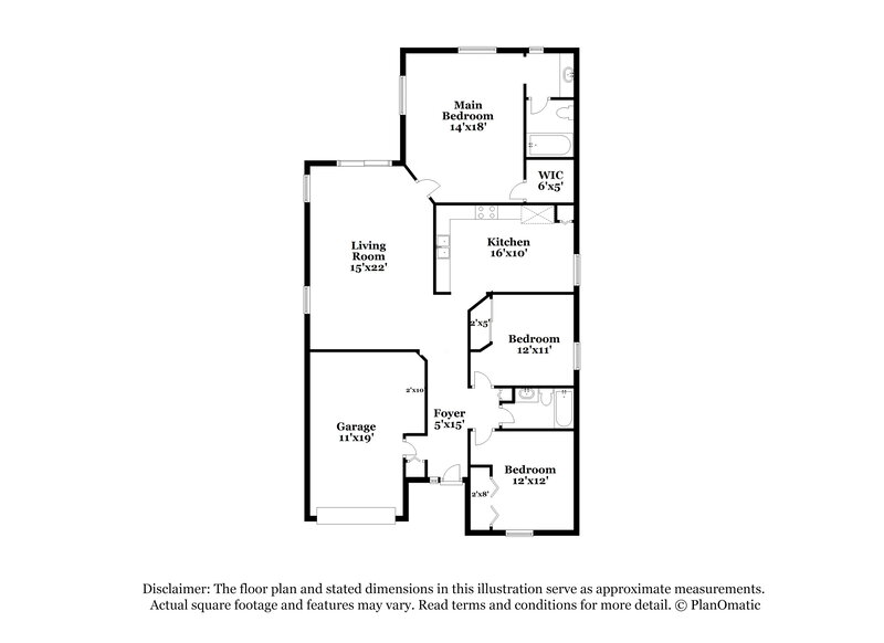 2,000/Mo, 1126 E Brookwood Bluff Rd Jacksonville, FL 32225 Floorplan View