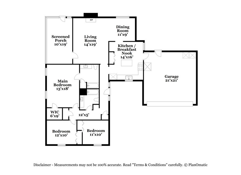 2,290/Mo, 7152 Holiday Hill Ct Jacksonville, FL 32216 Floor Plan View
