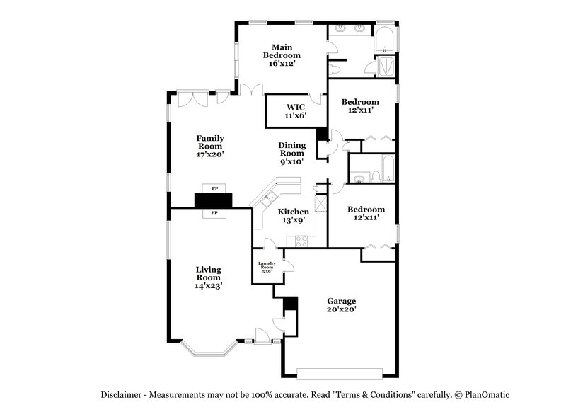 2,165/Mo, 1683 Rustling Dr Fleming Island, FL 32003 Floor Plan View