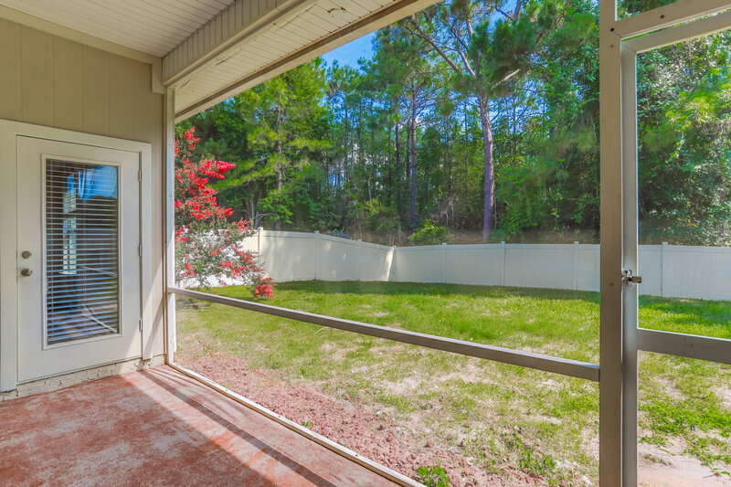 2,345/Mo, 3146 Wandering Oaks Dr Orange Park, FL 32065 Screened Patio View