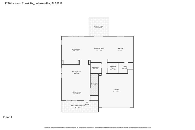 2,665/Mo, 12290 Lawson Creek Dr Jacksonville, FL 32218 Floor Plan View