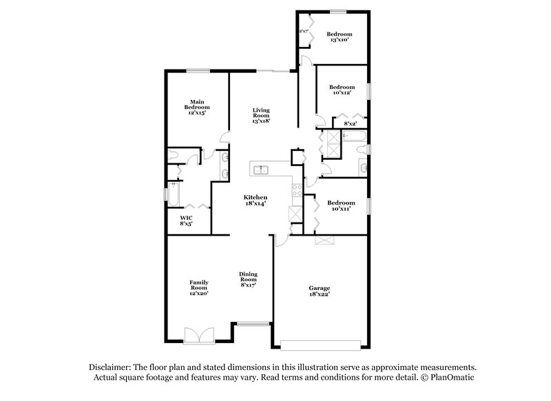 1,980/Mo, 8062 Welbeck Ln Jacksonville, FL 32244 Floor Plan View