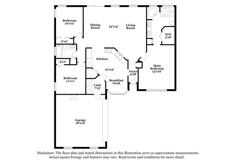 1,700/Mo, 1343 Spanish Needle Ct Orange Park, FL 32073 Floorplan View