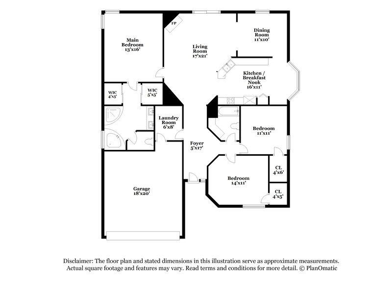 1,940/Mo, 6477 Winding Greens Dr Jacksonville, FL 32244 Floor Plan View