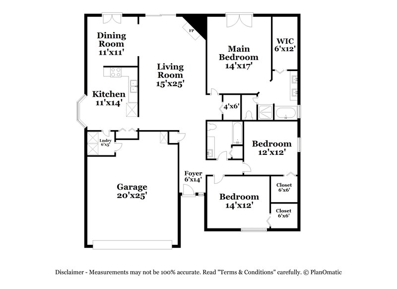 2,120/Mo, 1509 Maple Leaf Ln Fleming Island, FL 32003 Floor Plan View