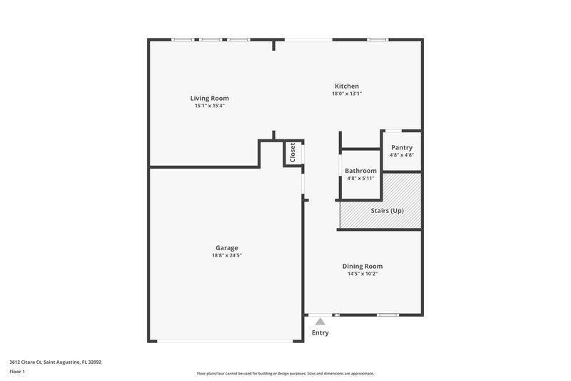 2,300/Mo, 3612 Citara Ct St Augustine, FL 32092 Floor Plan View