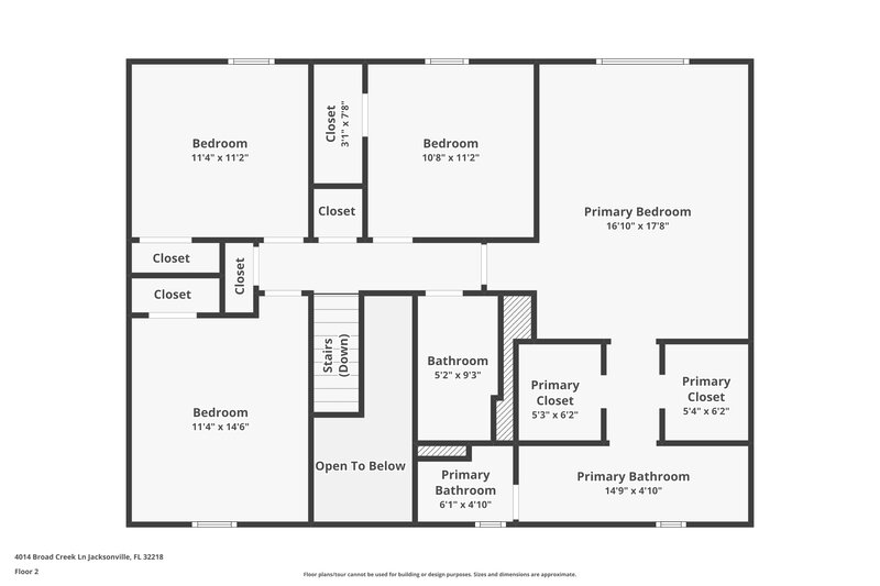 2,120/Mo, 4014 Broad Creek Ln Jacksonville, FL 32218 Floor Plan View 2