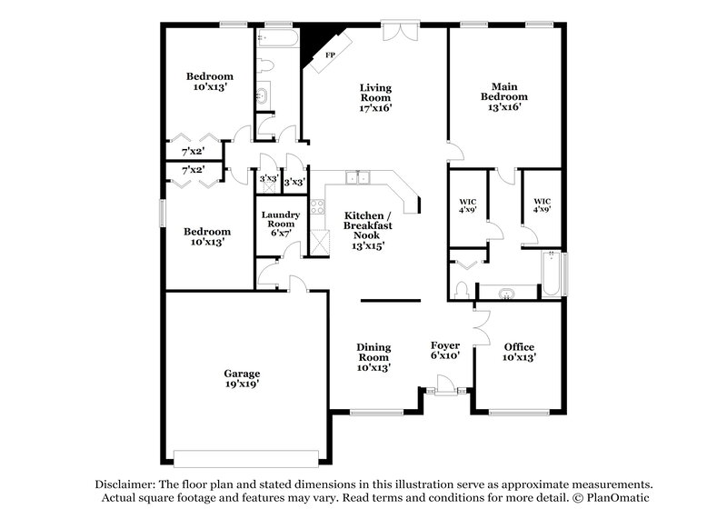 2,280/Mo, 2479 Coachman Lakes Dr Jacksonville, FL 32246 Floor Plan View