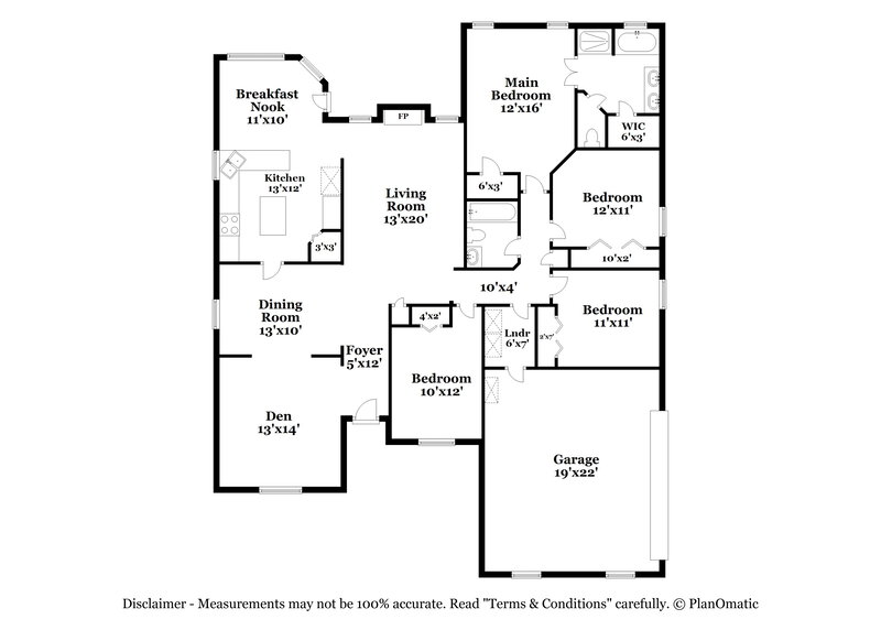 2,330/Mo, 5032 Toproyal Ln Jacksonville, FL 32277 Floor Plan View