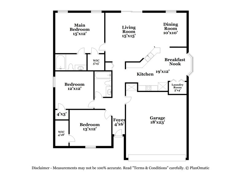 2,055/Mo, 3318 Side Out Ct Jacksonville, FL 32277 Floor Plan View