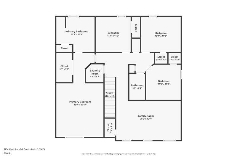 3,670/Mo, 2734 Wood Stork Trl Orange Park, FL 32073 Floor Plan View 2