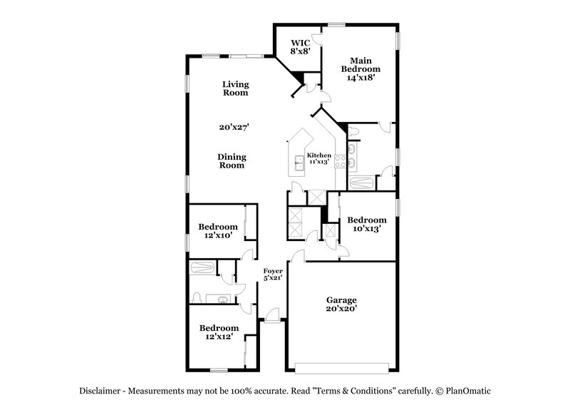 2,155/Mo, 7244 Steventon Way Jacksonville, FL 32244 Floor Plan View