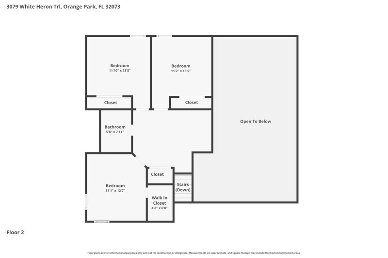 2,210/Mo, 3079 White Heron Trl Orange Park, FL 32073 Floor Plan View 2