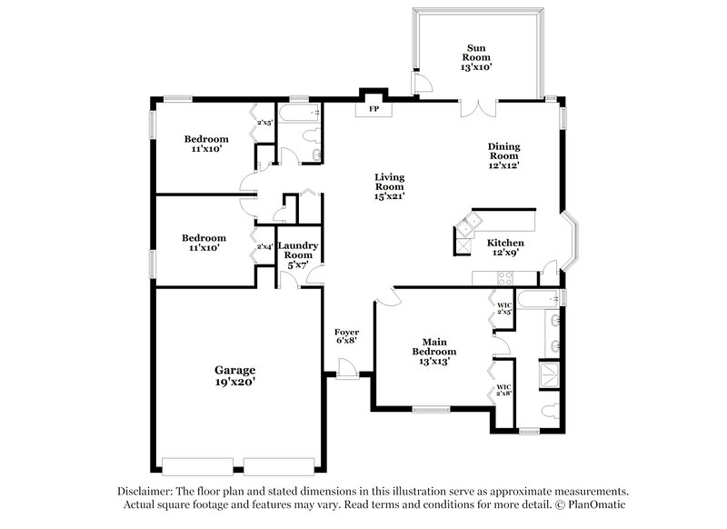 1,850/Mo, 1888 Corinth Ct Middleburg, FL 32068 Floor Plan View