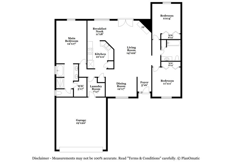 2,120/Mo, 1332 Red Maple Ct Orange Park, FL 32073 Floor Plan View